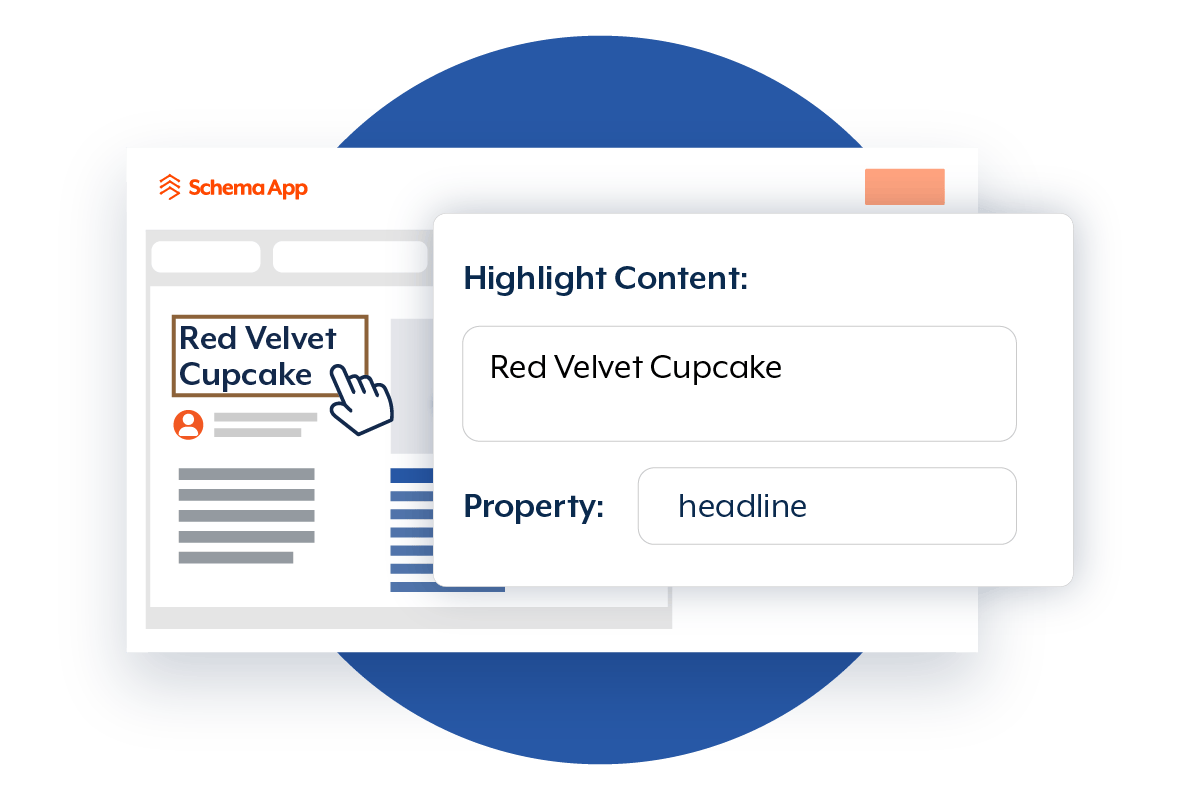 Graphic of how the Schema App Highlighter works in step 2